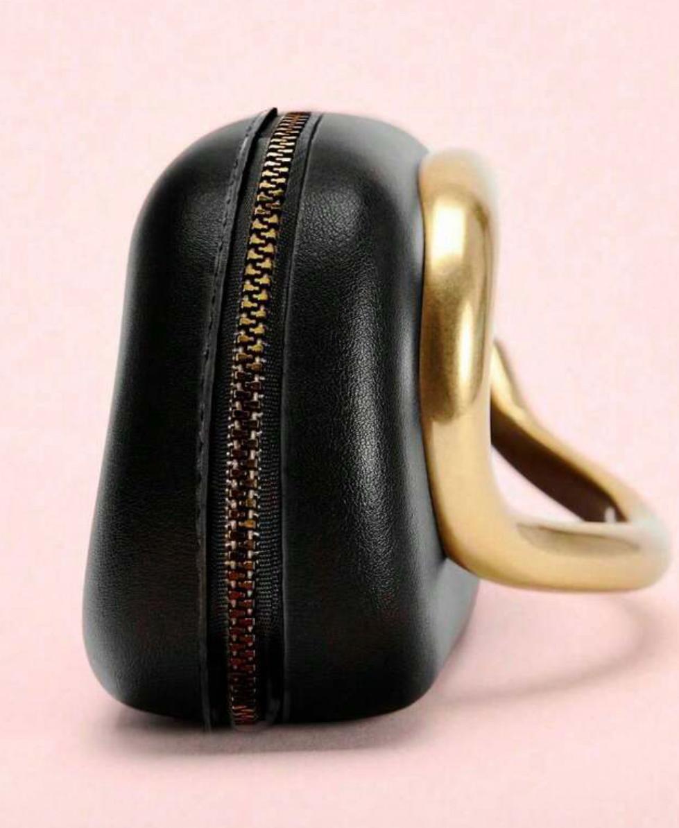 Black PU Leather Clutch