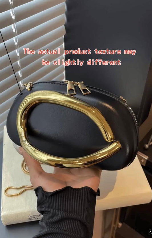 Black PU Leather Clutch