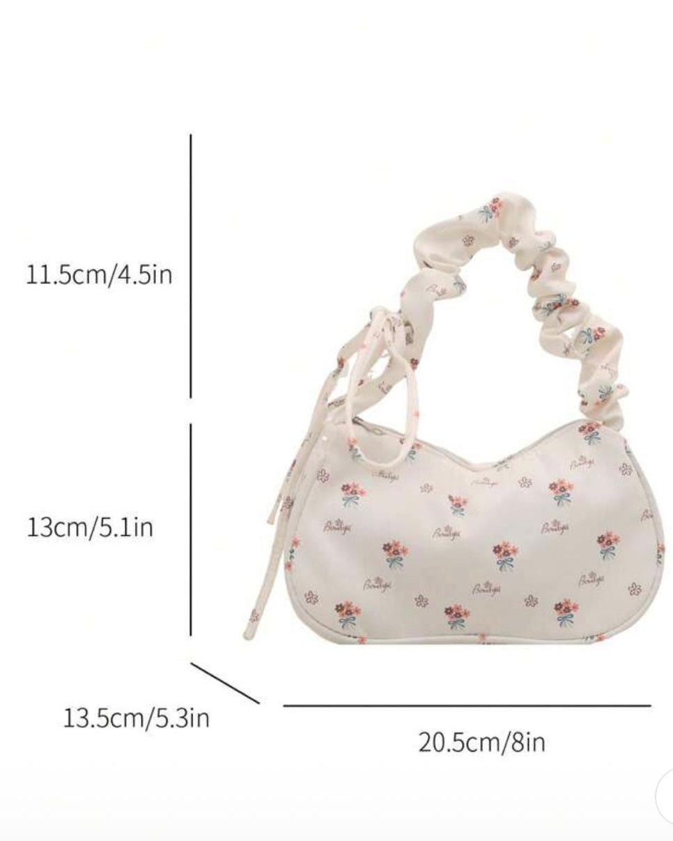 Floral pattern cross body shoulder bag