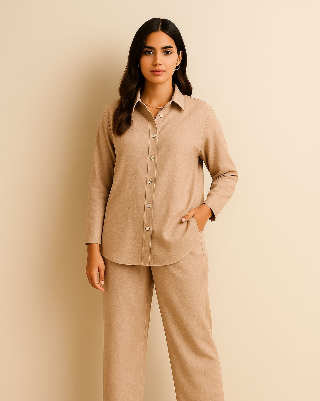 Button-down Coord Set