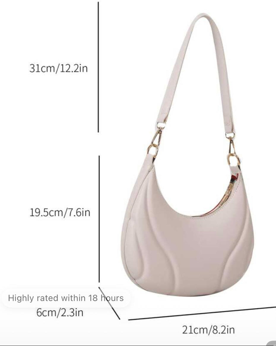 Solid color small shoulder bag