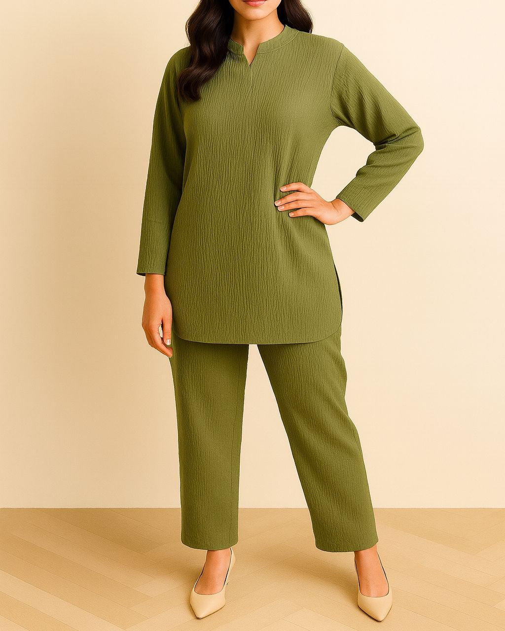 Olive Green Signature Coord Set