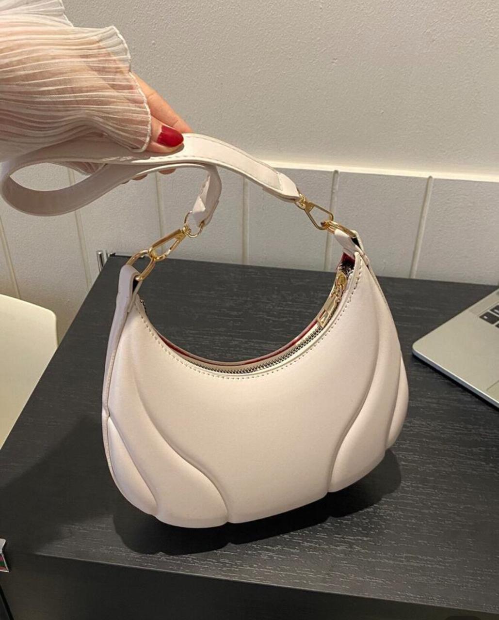 Solid color small shoulder bag