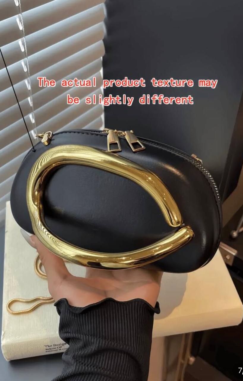 Black PU Leather Clutch