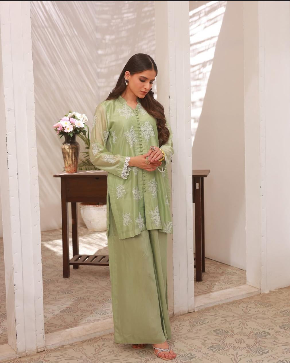 Green Two Piece Suit