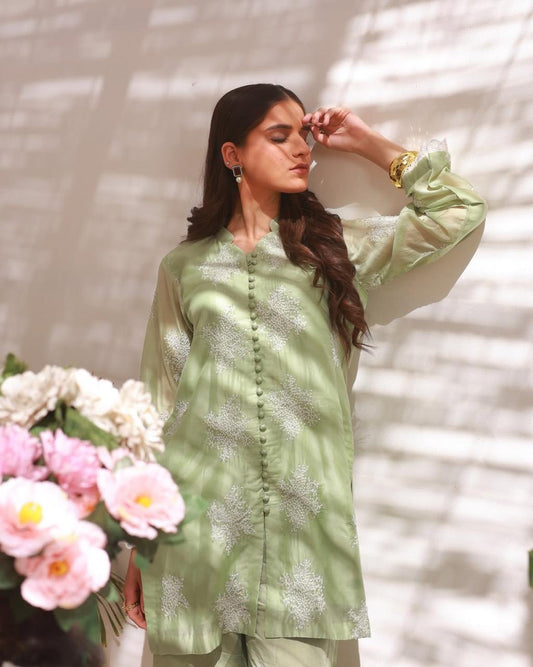 Green Two Piece Suit