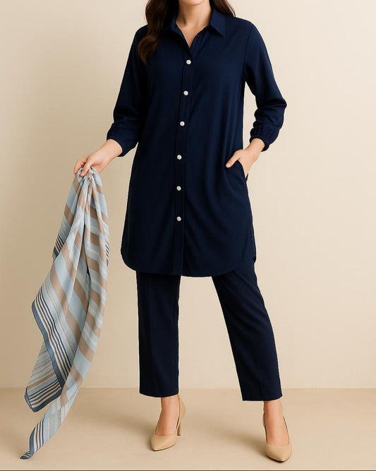 Blue Long Coord Set